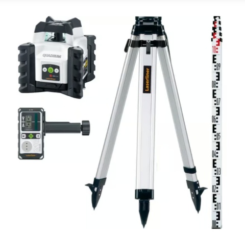 Laser obrotowy LASERLINER QUADRUM COMPACT 210S SET