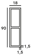 Łata budowlana, murarska SŁOWIK L63 dł.200cm