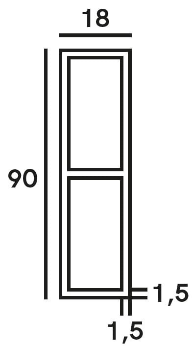 Łata budowlana, murarska SŁOWIK L63 dł.200cm