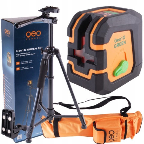 Laser krzyżowy Geo Fennel Geo1X GREEN zestaw ze statywem