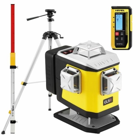 Laser krzyżowy Nivel System CL5R + statyw + czujnik CLS-300 + łata