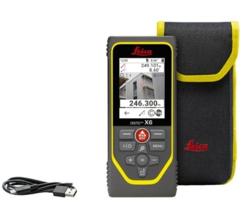 Dalmierz laserowy Leica DISTO X6 – zestaw P2P (statyw + adapter DST360-X)