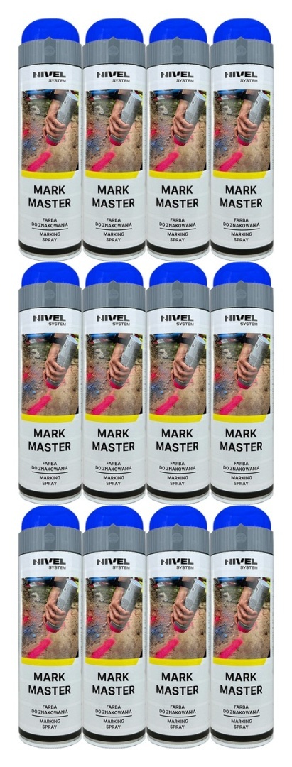 Farba Nivel System Mark Master niebieska - karton 12 szt.