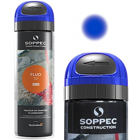 Farba geodezyjna Soppec FLUO+12 niebieska 500 ml
