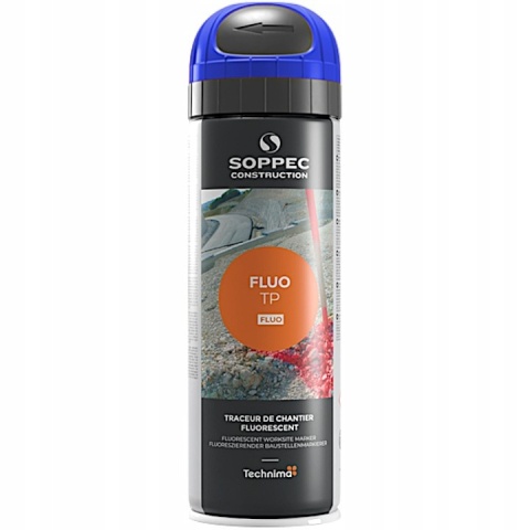 Farba geodezyjna Soppec FLUO+12 niebieska - karton 12 szt.