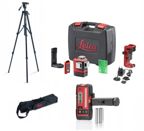Laser krzyżowy Leica Lino L6G 3x360° + statyw + detektor RGR300D
