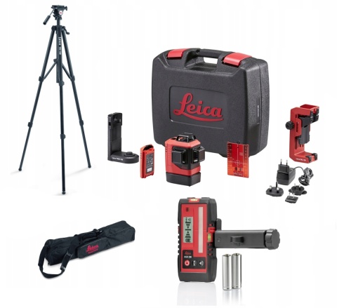 Laser krzyżowy Leica Lino L6R 3x360° + statyw + detektor RGR200